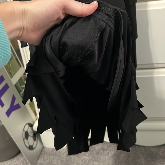 JS Collections black dress with ruffles size 12 - Picture 4 of 7